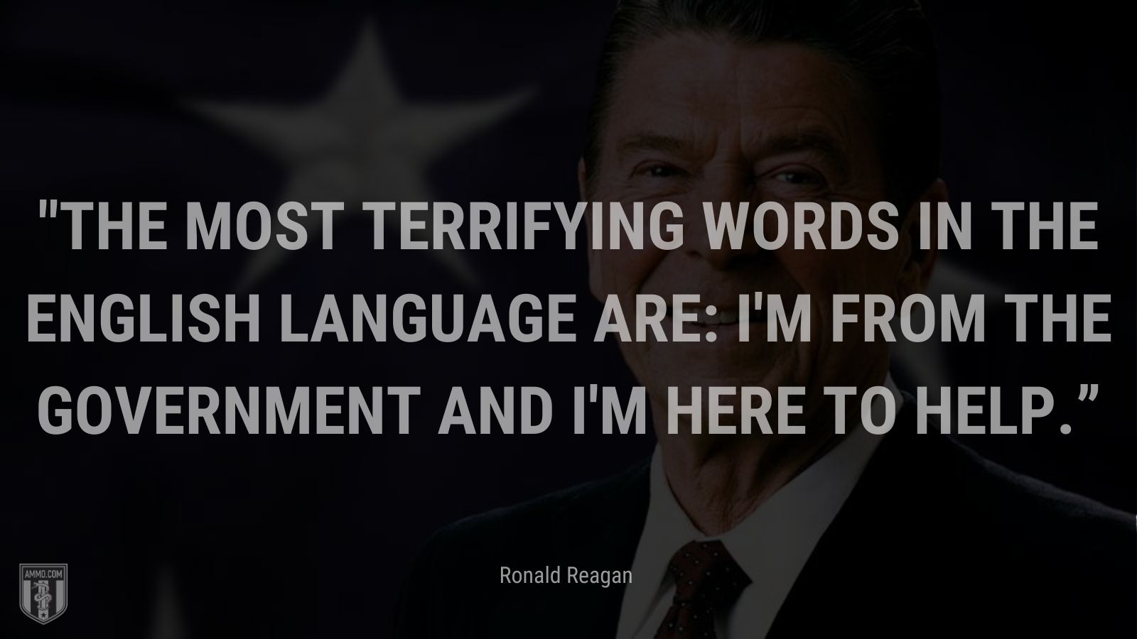 “The most terrifying words in the English language are: I'm from the government and I'm here to help.” - Ronald Reagan